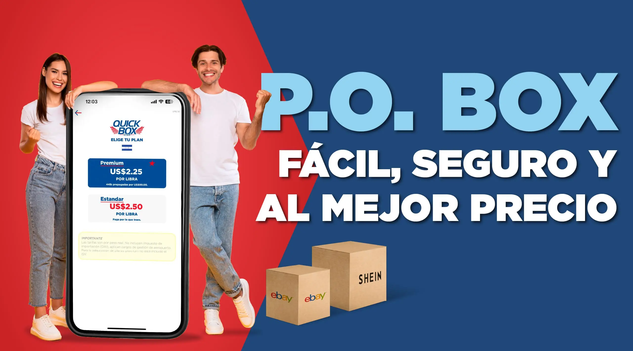 P.O. Box en Hoduras con Quick Box: fácil, seguro y al mejor precio para compras en USA