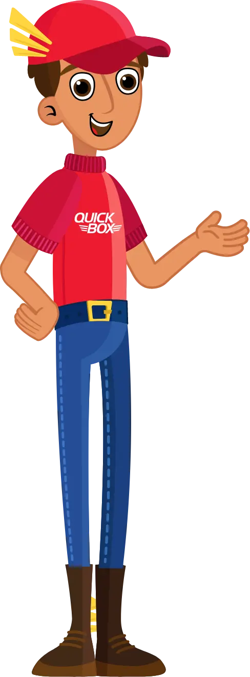 Repartidor de paquetes en Quick Box USA Honduras