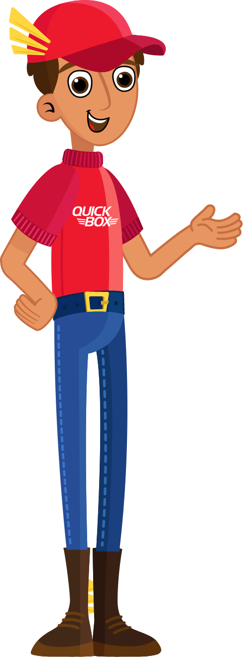 Repartidor de paquetes en Quick Box USA Honduras